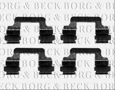 BORG & BECK bbk1241 -  Комплектующие, колодки дискового тормоза